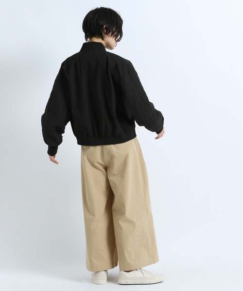 eL（エル）の「【eL】Wide Tuck Pants/273478（その他パンツ・レディース・ブラック/ベージュ・FREE）」の7枚目の写真
