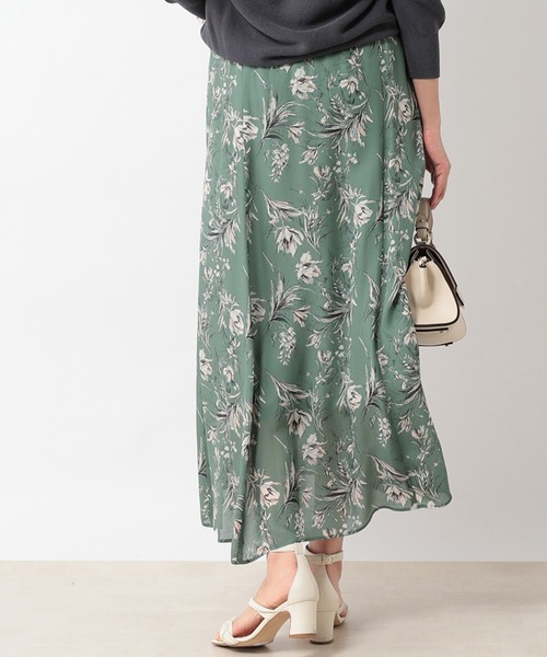 RIVE DROITE（リヴドロワ）の「シルクタッチフラワースカート（スカート・レディース・イエロー/ミント・38/36）」の3枚目の写真