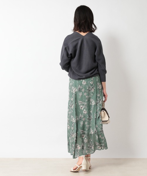 RIVE DROITE（リヴドロワ）の「シルクタッチフラワースカート（スカート・レディース・イエロー/ミント・38/36）」の22枚目の写真