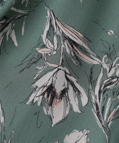 RIVE DROITE（リヴドロワ）の「シルクタッチフラワースカート（スカート・レディース・イエロー/ミント・38/36）」の20枚目の写真