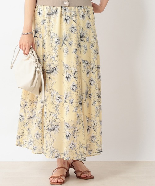 RIVE DROITE（リヴドロワ）の「シルクタッチフラワースカート（スカート・レディース・イエロー/ミント・38/36）」の18枚目の写真