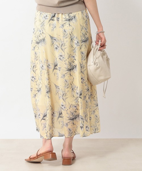 RIVE DROITE（リヴドロワ）の「シルクタッチフラワースカート（スカート・レディース・イエロー/ミント・38/36）」の10枚目の写真