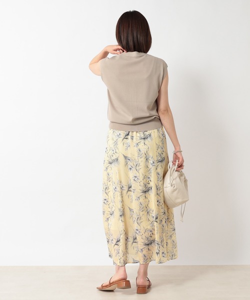 RIVE DROITE（リヴドロワ）の「シルクタッチフラワースカート（スカート・レディース・イエロー/ミント・38/36）」の19枚目の写真