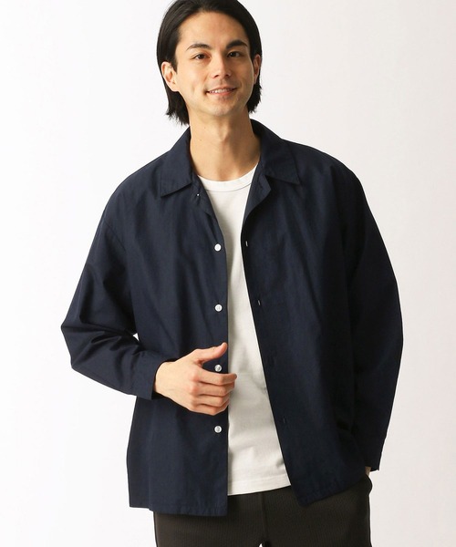 Grand PARK（グランドパーク）の「オーバーサイズオープンカラーシャツ（シャツ/ブラウス・メンズ・カーキ/チェック/ベージュ/ネイビー・MEDIUM/LARGE）」の3枚目の写真