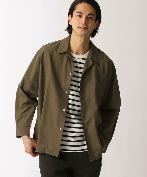 Grand PARK（グランドパーク）の「オーバーサイズオープンカラーシャツ（シャツ/ブラウス・メンズ・カーキ/チェック/ベージュ/ネイビー・MEDIUM/LARGE）」の2枚目の写真