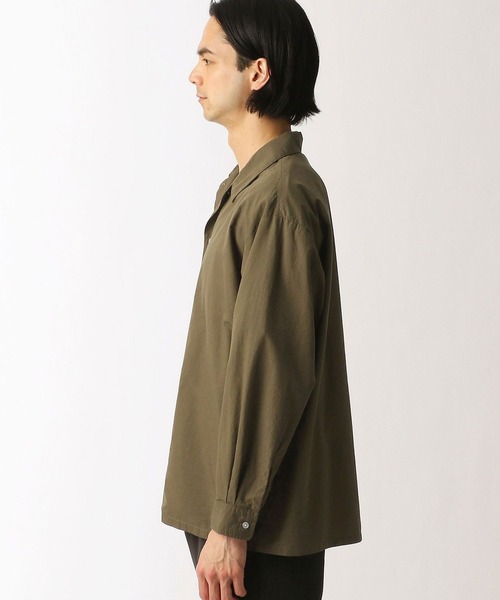 Grand PARK（グランドパーク）の「オーバーサイズオープンカラーシャツ（シャツ/ブラウス・メンズ・カーキ/チェック/ベージュ/ネイビー・MEDIUM/LARGE）」の8枚目の写真