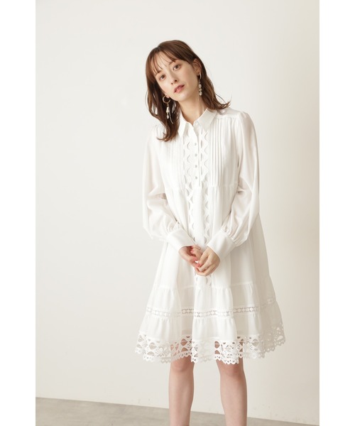 JILL STUART(ジルスチュアート)の「◆ウェンディワンピース(ワンピース・レディース・ホワイト/ブラック・2/0/4)」の6枚目の写真