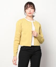 Per sist ence | Per sist ence/パーシエンス ポリ12G総針 クロップドカーディガン(カーディガン/ボレロ)