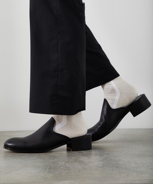 PADRONE(パドローネ)の「PADRONE パドローネ / STUDIOUS別注 BL CUT OFF SLIPPON / カットオフスリッポン(サンダル・メンズ・ブラック・40/41/42)」の20枚目の写真