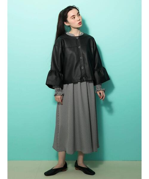 ELENCARE DUE（エレンカーレデュエ）の「・ELENCARE DUEパターンスキッパーワンピース（ワンピース・レディース・ブラック/ベージュ/グレー/オフホワイト・FREE）」の11枚目の写真