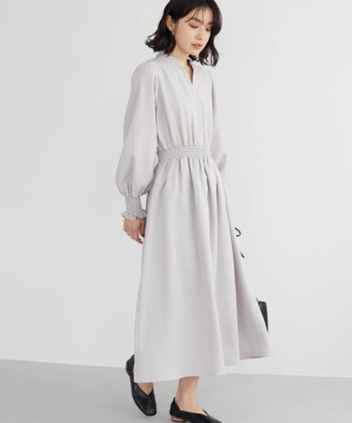 ELENCARE DUE（エレンカーレデュエ）の「・ELENCARE DUEパターンスキッパーワンピース（ワンピース・レディース・ブラック/ベージュ/グレー/オフホワイト・FREE）」の4枚目の写真