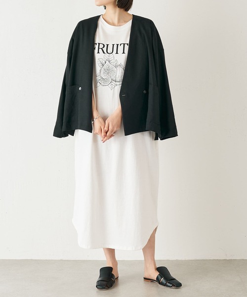 BEARDSLEY（ビアズリー）の「フルーツプリントワンピース（ワンピース・レディース・ホワイト・FREE）」の12枚目の写真