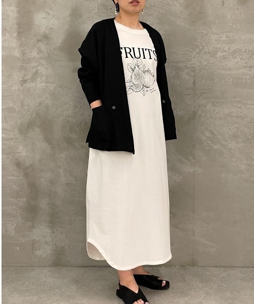 BEARDSLEY（ビアズリー）の「フルーツプリントワンピース（ワンピース・レディース・ホワイト・FREE）」の11枚目の写真