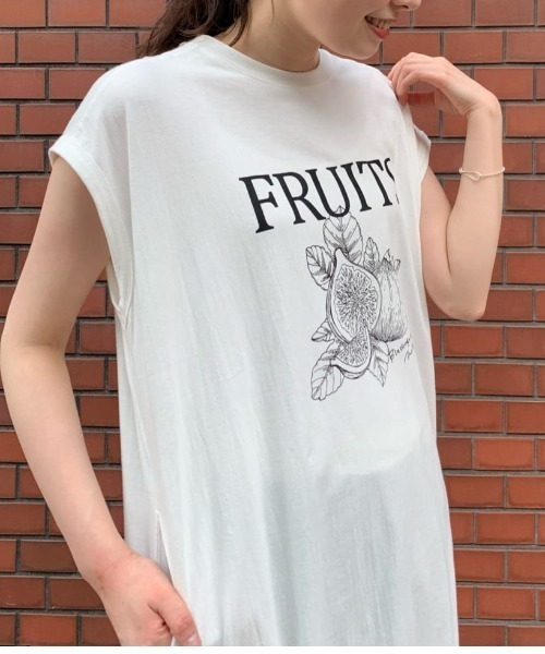 BEARDSLEY（ビアズリー）の「フルーツプリントワンピース（ワンピース・レディース・ホワイト・FREE）」の17枚目の写真