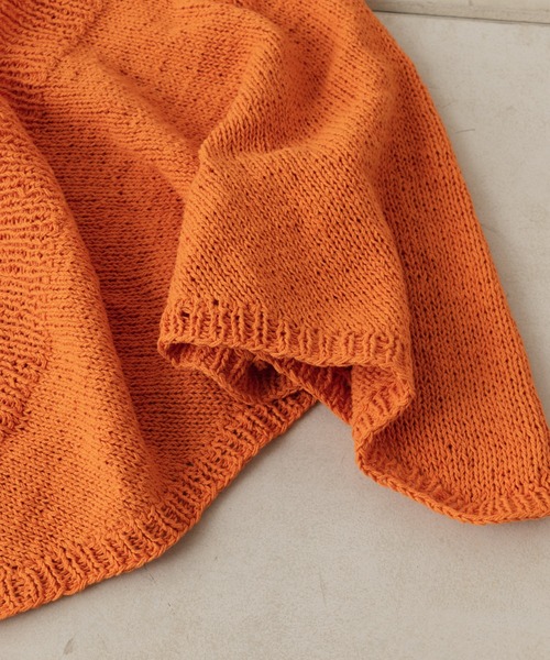 Kastane（カスタネ）の「【C-cie】MEDIAS KERCHIEF（ニットキャップ/ビーニー・レディース・グリーン/オレンジ/サックスブルー/イエロー・FREE）」の11枚目の写真