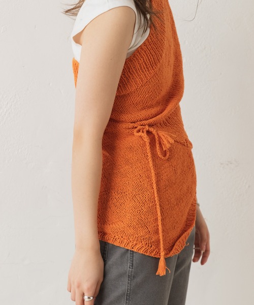 Kastane（カスタネ）の「【C-cie】MEDIAS KERCHIEF（ニットキャップ/ビーニー・レディース・グリーン/オレンジ/サックスブルー/イエロー・FREE）」の13枚目の写真