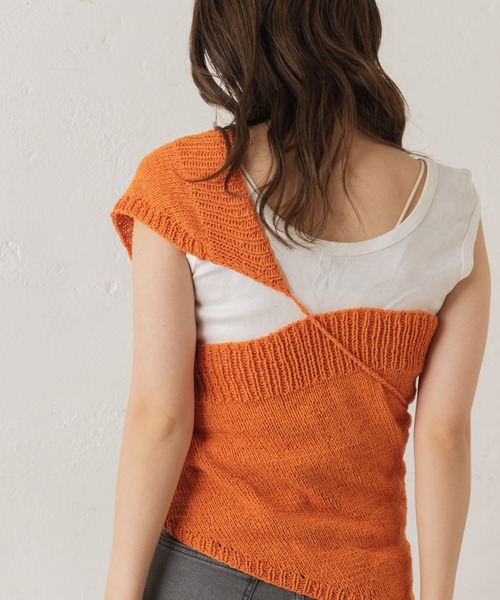 Kastane（カスタネ）の「【C-cie】MEDIAS KERCHIEF（ニットキャップ/ビーニー・レディース・グリーン/オレンジ/サックスブルー/イエロー・FREE）」の14枚目の写真