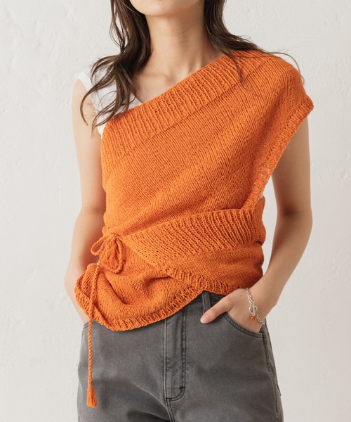 Kastane（カスタネ）の「【C-cie】MEDIAS KERCHIEF（ニットキャップ/ビーニー・レディース・グリーン/オレンジ/サックスブルー/イエロー・FREE）」の15枚目の写真