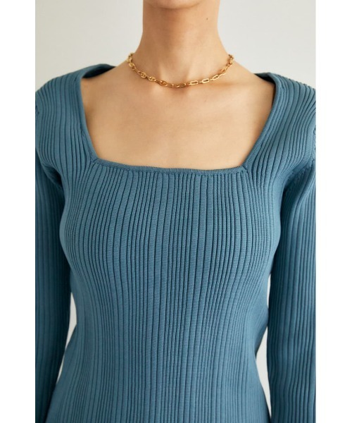 M_（エムアンダーバー）の「【M_】TIGHT RIB KNIT トップス（ニット/セーター・レディース・ブラック/ライトブルー/ブラウン・FREE）」の21枚目の写真