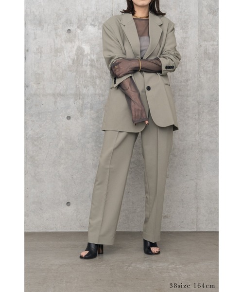 LA PEAU DE GEM（ラポドゥジェム）の「【LA PEAU DE GEM】コインポケットストレートスラックス（スラックス・レディース・ブラック/イエロー/カーキ・S/M）」の3枚目の写真