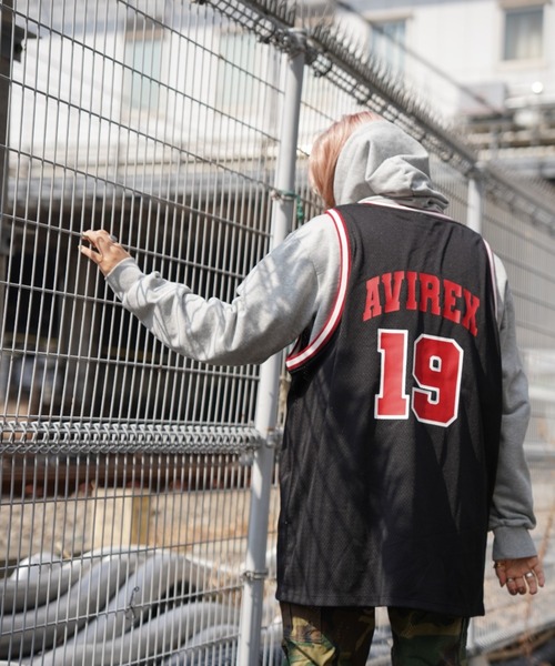 AVIREX（アヴィレックス）の「【直営店限定】MESH BASCKETBALL TANKTOP/ メッシュバスケットボールタンクトップ（タンクトップ・レディース・ホワイト/ネイビー/ブラック・FREE）」の15枚目の写真