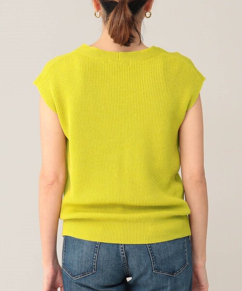 UNTITLED(アンタイトル)の「◆ラミー混 ノースリーブニット【洗える】(ベスト・レディース・黄緑系/ブラック/グレー系・02/48/04/00/44)」の7枚目の写真