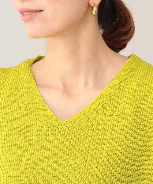 UNTITLED(アンタイトル)の「◆ラミー混 ノースリーブニット【洗える】(ベスト・レディース・黄緑系/ブラック/グレー系・02/48/04/00/44)」の8枚目の写真