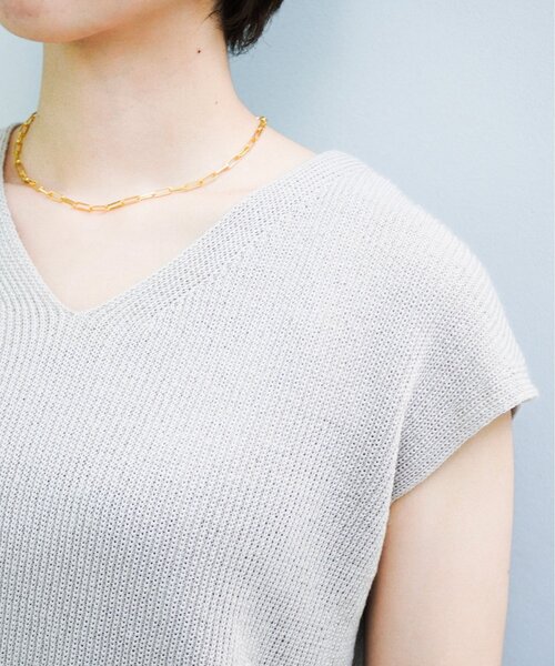 UNTITLED(アンタイトル)の「◆ラミー混 ノースリーブニット【洗える】(ベスト・レディース・黄緑系/ブラック/グレー系・02/48/04/00/44)」の20枚目の写真