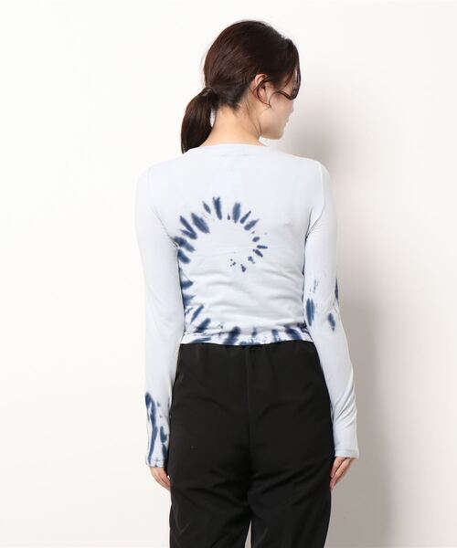 LAGUA GEM（ラグアジェム）の「VORTEX TIE DYE TOPS / タイダイトップス（Tシャツ/カットソー・レディース・ブラウン/ネイビー・FREE）」の17枚目の写真