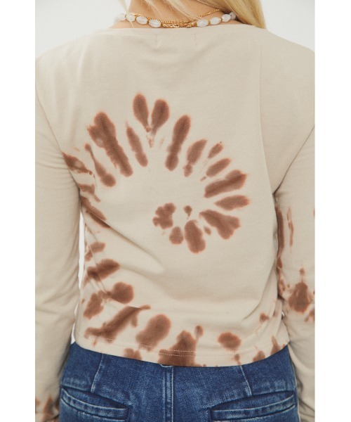 トップス LAGUA GEM TIE DYE TURTLE KNIT LAGUA GEM | BACK TIE ニット (ニット ) |SHEL'TTER WEBSTORE