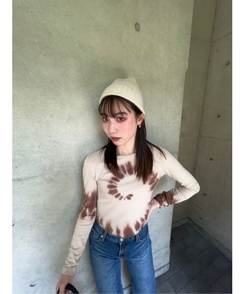 トップス LAGUA GEM TIE DYE TURTLE KNIT 追加生産】SWIRL LOGO SHAGGY ニット（ニット/セーター）｜LAGUA