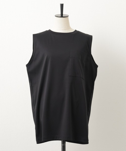 BEARDSLEY（ビアズリー）の「夏に涼しい！スピンスムースノースリーブ（Tシャツ/カットソー・レディース・ブラック/ホワイト・FREE）」の3枚目の写真