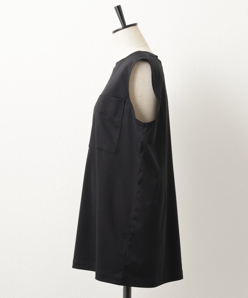 BEARDSLEY（ビアズリー）の「夏に涼しい！スピンスムースノースリーブ（Tシャツ/カットソー・レディース・ブラック/ホワイト・FREE）」の4枚目の写真