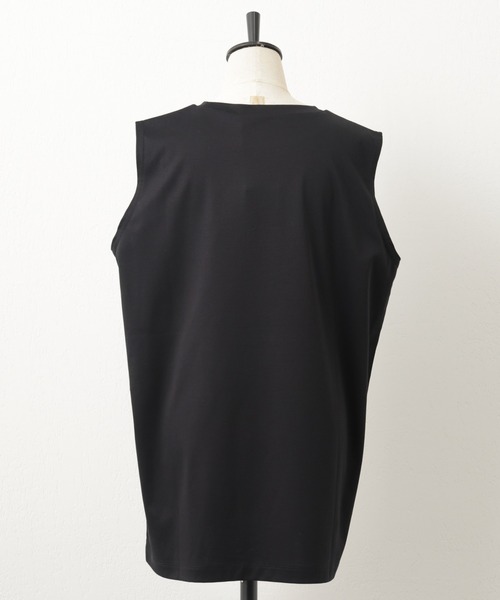 BEARDSLEY（ビアズリー）の「夏に涼しい！スピンスムースノースリーブ（Tシャツ/カットソー・レディース・ブラック/ホワイト・FREE）」の5枚目の写真