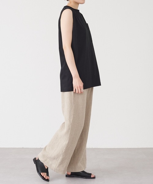 BEARDSLEY（ビアズリー）の「夏に涼しい！スピンスムースノースリーブ（Tシャツ/カットソー・レディース・ブラック/ホワイト・FREE）」の12枚目の写真