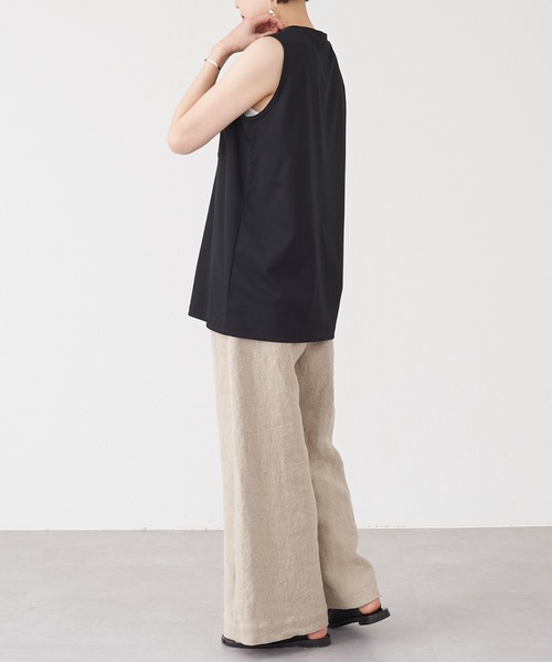 BEARDSLEY（ビアズリー）の「夏に涼しい！スピンスムースノースリーブ（Tシャツ/カットソー・レディース・ブラック/ホワイト・FREE）」の11枚目の写真