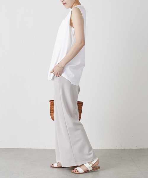 BEARDSLEY（ビアズリー）の「夏に涼しい！スピンスムースノースリーブ（Tシャツ/カットソー・レディース・ブラック/ホワイト・FREE）」の22枚目の写真