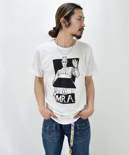 VINTAGE（ヴィンテージ）の「【ヴィンテージ古着】80's MR.A / ミスターA アメリカンコミックス プリントTシャツ USA製（Tシャツ/カットソー・メンズ・ホワイト・LARGE）」の8枚目の写真