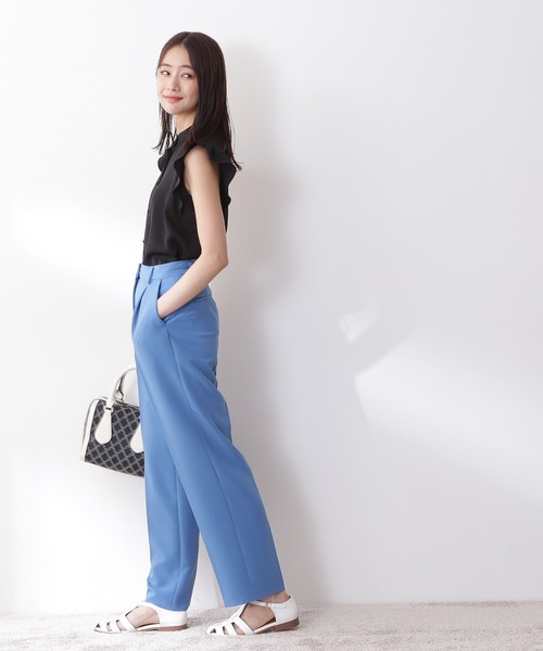 N.（N. Natural Beauty Basic）（エヌエヌナチュラルビューティーベーシック）の「◆ガルーダドビータックフリルブラウス（シャツ/ブラウス・レディース・ブラック/クリーム/カーキ/イエロー・MEDIUM）」の6枚目の写真