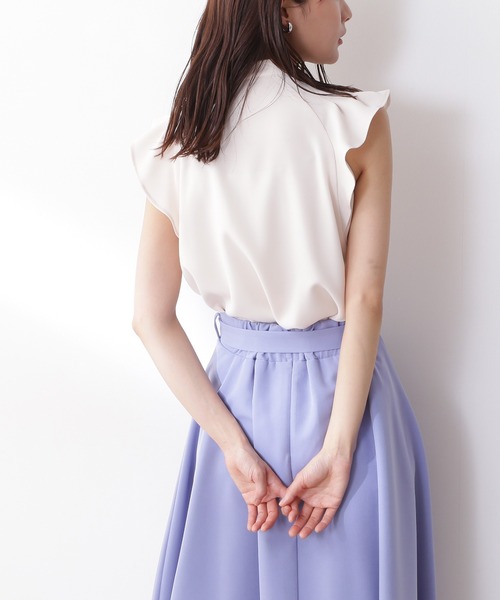 N.（N. Natural Beauty Basic）（エヌエヌナチュラルビューティーベーシック）の「◆ガルーダドビータックフリルブラウス（シャツ/ブラウス・レディース・ブラック/クリーム/カーキ/イエロー・MEDIUM）」の17枚目の写真