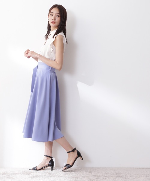N.（N. Natural Beauty Basic）（エヌエヌナチュラルビューティーベーシック）の「◆ガルーダドビータックフリルブラウス（シャツ/ブラウス・レディース・ブラック/クリーム/カーキ/イエロー・MEDIUM）」の9枚目の写真