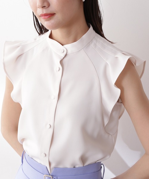 N.（N. Natural Beauty Basic）（エヌエヌナチュラルビューティーベーシック）の「◆ガルーダドビータックフリルブラウス（シャツ/ブラウス・レディース・ブラック/クリーム/カーキ/イエロー・MEDIUM）」の18枚目の写真