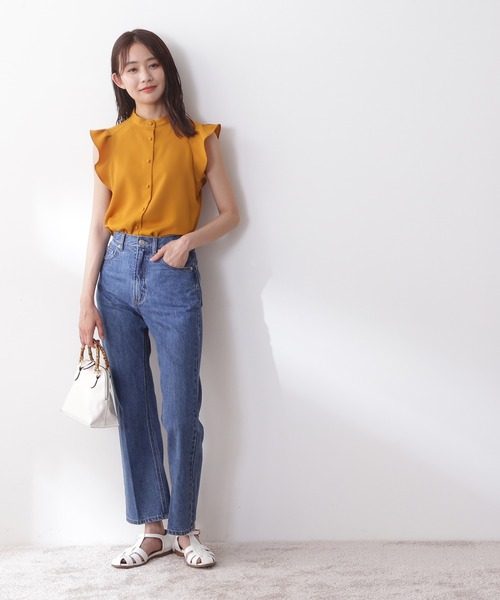 N.（N. Natural Beauty Basic）（エヌエヌナチュラルビューティーベーシック）の「◆ガルーダドビータックフリルブラウス（シャツ/ブラウス・レディース・ブラック/クリーム/カーキ/イエロー・MEDIUM）」の13枚目の写真