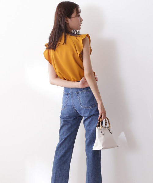 N.（N. Natural Beauty Basic）（エヌエヌナチュラルビューティーベーシック）の「◆ガルーダドビータックフリルブラウス（シャツ/ブラウス・レディース・ブラック/クリーム/カーキ/イエロー・MEDIUM）」の15枚目の写真