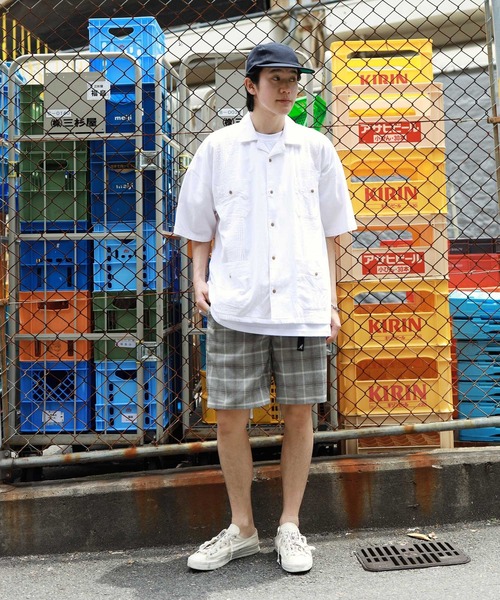 air tokyo sellection（エアートウキョウセレクション）の「綿麻 ストレッチ キューバシャツ（シャツ/ブラウス・メンズ・ホワイト/ブラック/カーキ/モカ・MEDIUM/LARGE）」の12枚目の写真