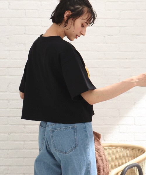 Cutie Blonde(キューティーブロンド)の「◆クロシェモチーフTシャツ(Tシャツ/カットソー・レディース・オレンジ/ブラック/オリーブ/オフホワイト・00)」の15枚目の写真