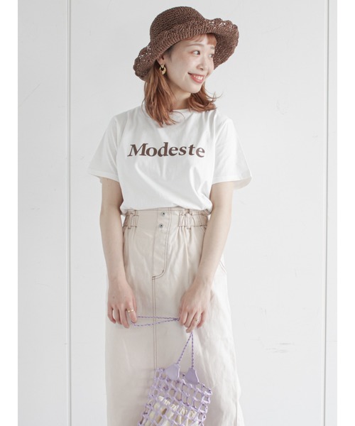 ehka sopo（エヘカソポ）の「ノースリブラウスTシャツセット（ニット/セーター・レディース・ブラック/ベージュ/ピンク・ﾌﾘ-）」の9枚目の写真