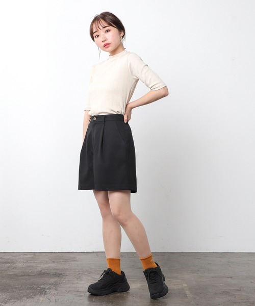 Honeys（ハニーズ）の「ショートパンツ（その他パンツ・レディース・ブラック/グレー系その他/ベージュ系その他/ブルー系その他・SS/S/M/L）」の5枚目の写真