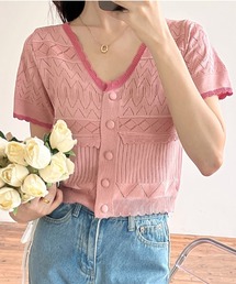 LAFFMO | バイカラーカーディガン(カーディガン/ボレロ)