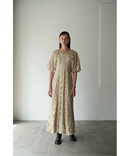（週末限定価格　サンプル）CLANE ヴィンテージレース　パフ　ワンピース セール】VINTAGE LACE PUFF ONE PIECE（ワンピース）｜CLANE（クラネ